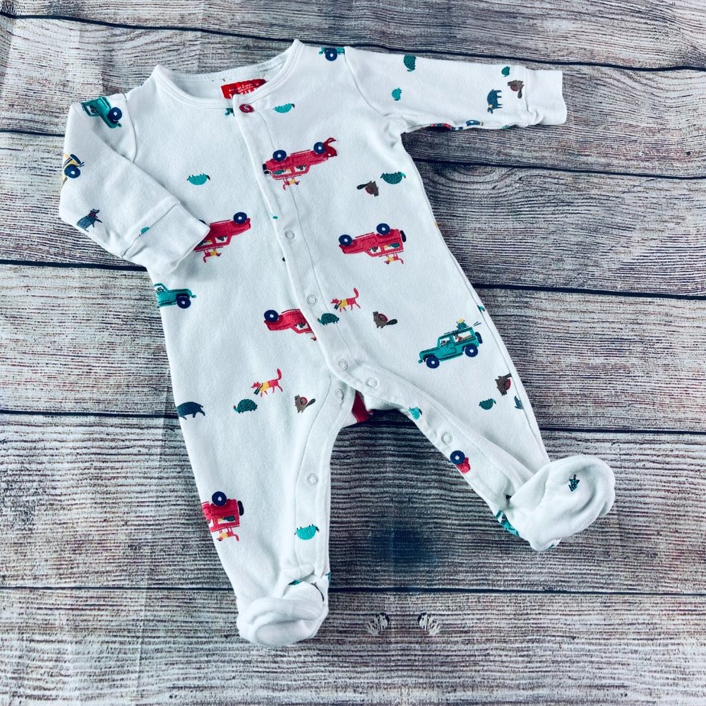 Baby Boy 0-3m Joules Footie & Hospital Hat - Picture 6 of 7